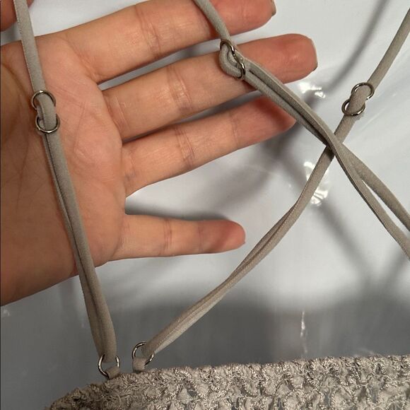 Women’s True Religion Elegant Lace Bralette in grey XL - Picture 3 of 4